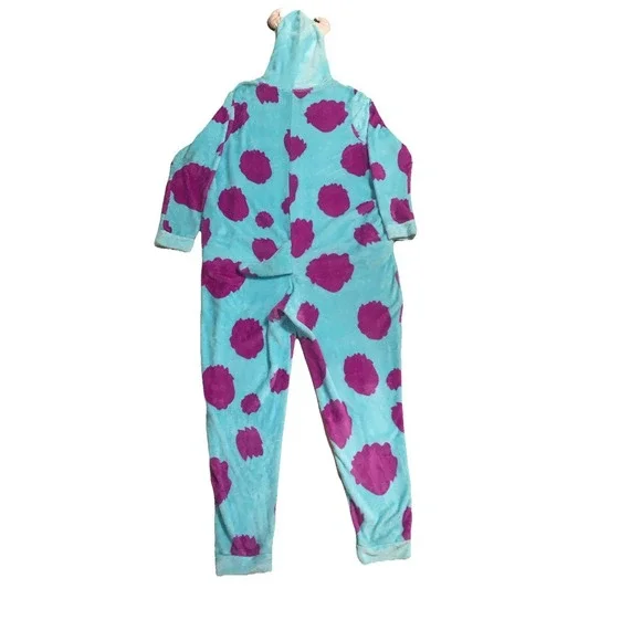 Disney Monsters Inc Sully Cosplay One Piece Pajamas Adult Costume 3X (22/24W) - Picture 5 of 11